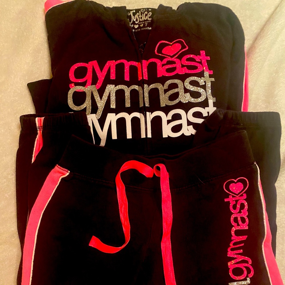 Girls gymnastics sweats.